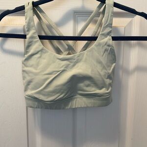 Lululemon Athletica Sage Green Cross-Back Sports Bra